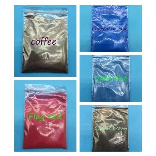 50g mix 5 Powder Coating packs Healthy Natural Mineral Mica Powder DIY For Soap Dye Soap Colorant Makeup Eyeshadow