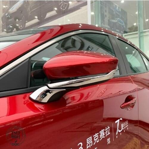ABS Chrome Side Rear View Mirror Cover Trim For Mazda 3 2020 sedan Car Styling Accessories
