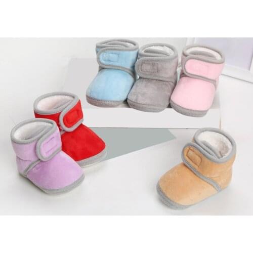 2020 New fashion autumn and winter toddler boots thick non-slip warm baby boots for 6-15months baby