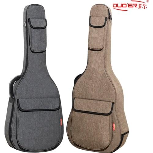 Duoer 600D Oxford 40/41 Inch Guitar Case Waterproof Acoustic Folk Guitar Gig Bag Customize Factory Wholesale Bass Bags