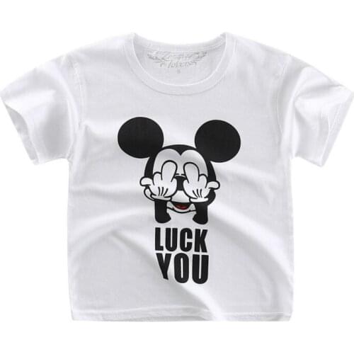 Childrens clothing summer 2019 summer Cotton Child short-sleeved T-Shirt baby single blouse male and female bottom shirt