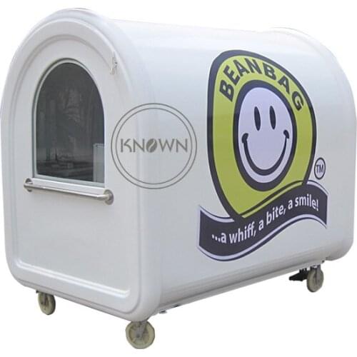 Hot sale KN-220E snack mobile food carts/trailer/ ice cream truck/ no power with free shipping by sea and logo customized