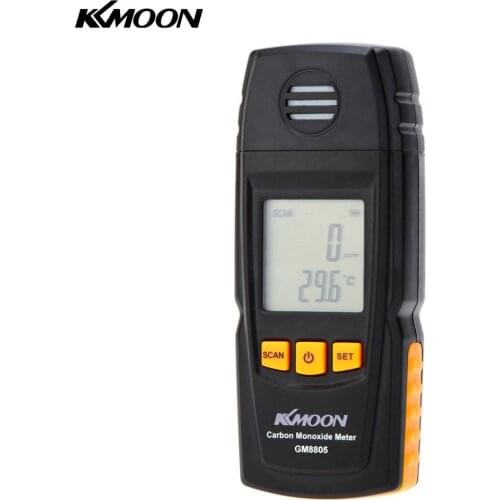 KKmoon Handheld Carbon Monoxide Meter with High Precision CO Gas Tester Monitor Detector Gauge 0-1000ppm GM8805