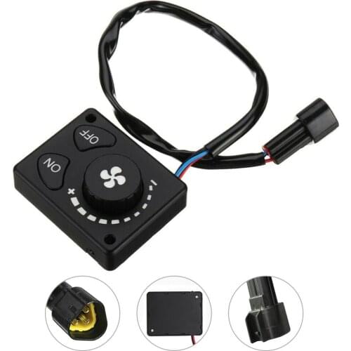 12V / 24V Control Switch Button Parking Heater Replacement Control Knob Air Diesel Black For Car Accessories