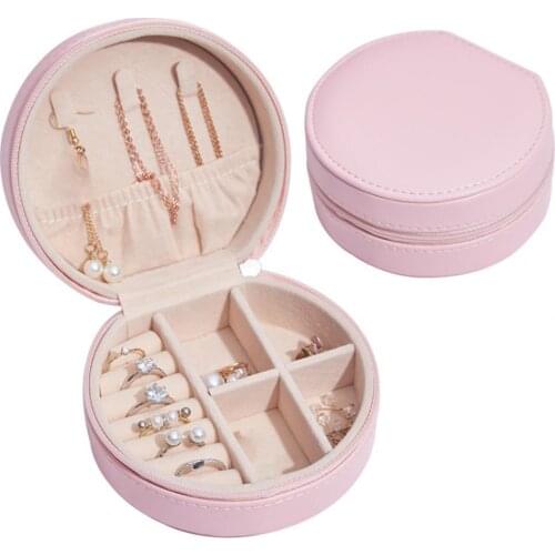 Hot Sales Jewelry Box Portable Cute Fashion Jewelry Organizer Display Travel Case Storage Box for Home
