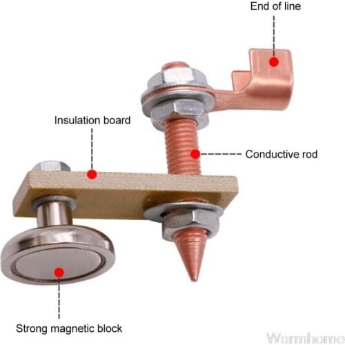 Magnetic Spotter Connector Car Dent Repair Spare Parts Welding Ground Connector Jy11 20 Dropship