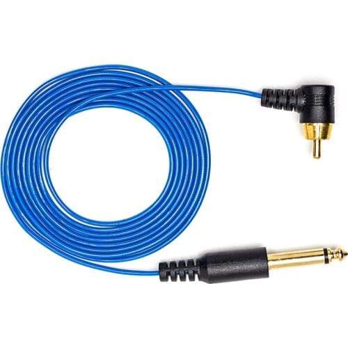 Right-Angled Tattoo Machine 90 Degree Tattoo RCA Cord Ultra Thin Cable for Pen Tattoo Machine
