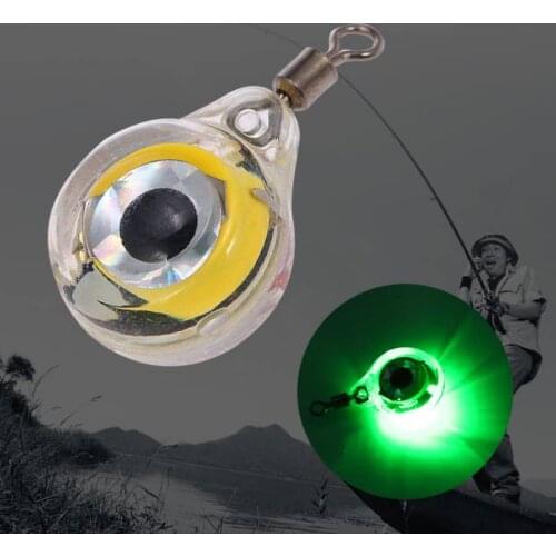 Hot Fishing Supplies Mini LED Underwater Night Drop Eye Shape Fishing Squid Fish Bait Fishing Light Lure for Attracting Bait