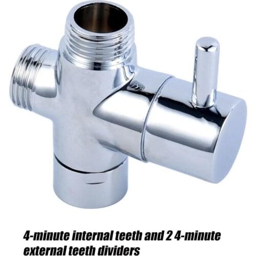 Shower Head Diverter Valve For Toilet Bidet Shower Water Separator Function Switch Adapter Control Valve 3 Way Tee Connector