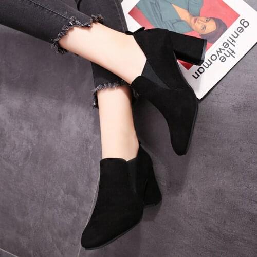 2020 autumn winter new style with fine pointed high heels boots boots leather boots Womens boots spring Tenis Feminino U22-11