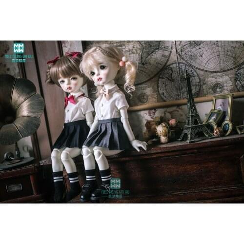 Doll clothes fits 27cm-30cm 1/6 BJD doll fashion cardigan shirt pleated skirt socks