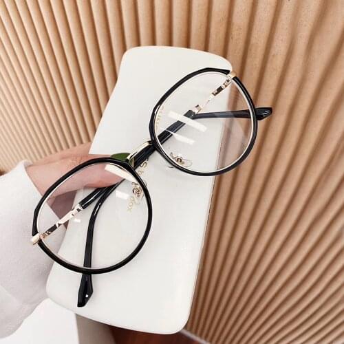 Round Blue Light Blocking Glasses Optical Glasses Frame Women Men Anti Blue Light Glasses Round Reading Glasses Frame