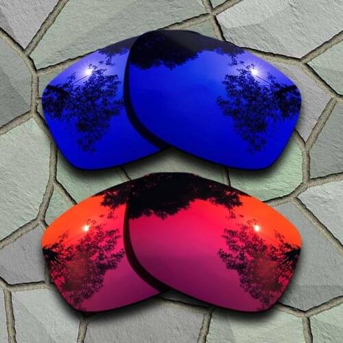 Violet Blue&Violet Red Sunglasses Polarized Replacement Lenses for Oakley Jupiter Squared
