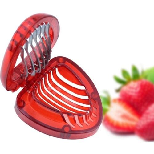 Strawberry Cutter Fruit Slicer Strawberry Divider Stainless Steel Fruit Cutter Melon Fruit Silcer Vegetable And Fruit Tools