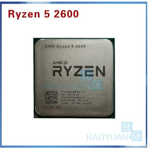 AMD Ryzen 5 2600 R5 2600 3.4 GHz Six-Core Twelve-Core 65W CPU Processor YD2600BBM6IAF Socket AM4 NO FAN