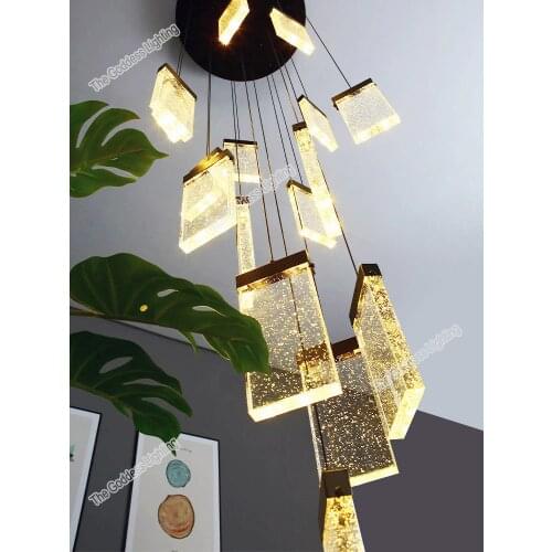 Bubbles modern ceiling LED Chandeliers loft for home decoration stair kitchen living room bedroom crystal indoor lighting lamps
