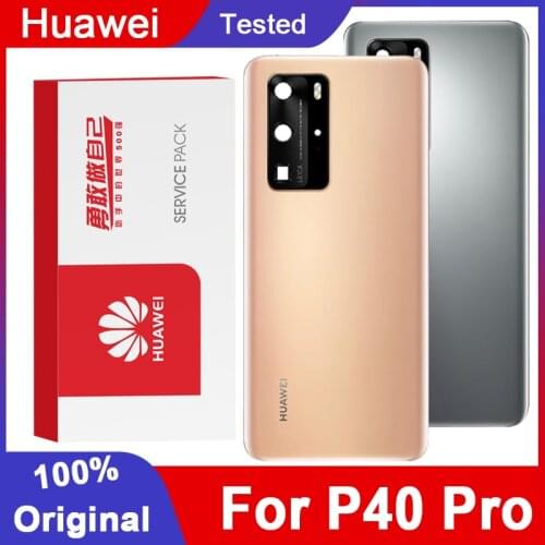 Original Back Housing Replacement for Huawei P40 Pro Back Cover Battery Glass With adhesive Sticker For P40 Pro Rear Cover