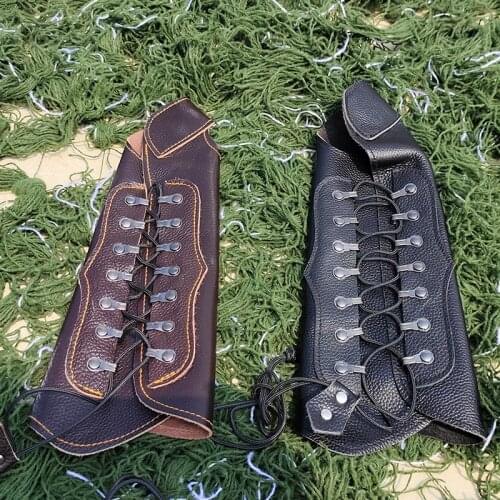 Hunting Archery Arm Guard Cowhide Arm Guard Protective Archery Arrow Bow Field Training Archery Protective Equipment