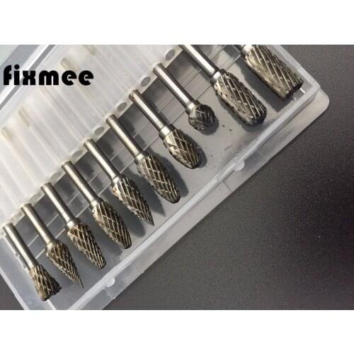 10pcs New CNC Tool Grinders Accessories Tungsten Carbide Cutter Rotary File Woodworking Milling Cutter Polishing Head 3*6mm