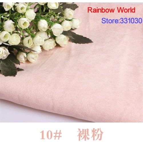 10# light pink Thin Suede fabric for DIY sewing Sofa pillow bag colthes skirt coat hat shoes material(50*150cm)