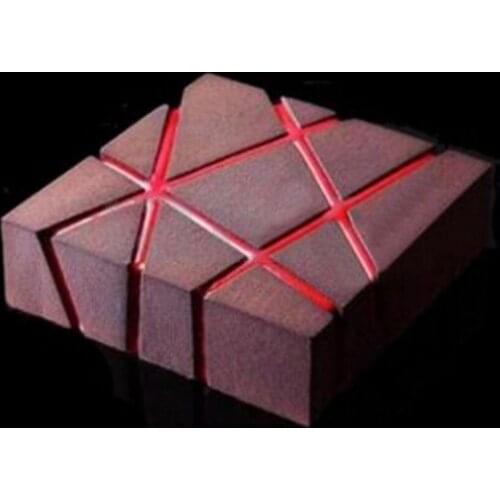 2018 NEW White Silicone Cube Magma Cake Mold Dessert Mousse Chocolate Baking Pan Tools