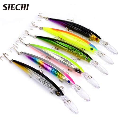 3D Eyes Fishing Lure 15cm/12.5g High Quality Artificial Hard Bait Bass Crankbait 6 Colors Available Fishing Tackle