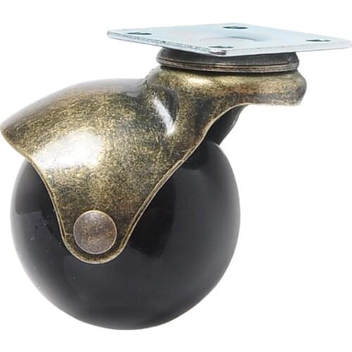 4PC/2"Earth Wheel Flat Bottom Universal Wheel Spherical Wheel Furniture Caster Chair Pulley