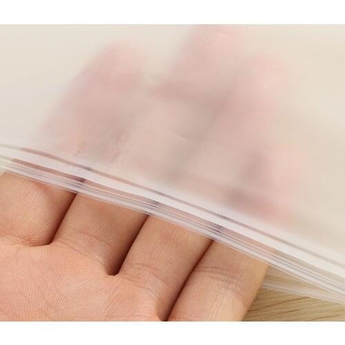 5PCS Portable Translucent Plastic Package Cloth Travel Storage Pouch Waterproof Bag Zip Suitcase Cloth Organizer