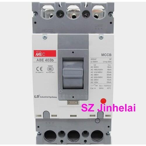 ABE403b Authentic original ABE 403b LS Molded case circuit breaker ABE-403B Air switch 3P 250A/300A/350A/400A