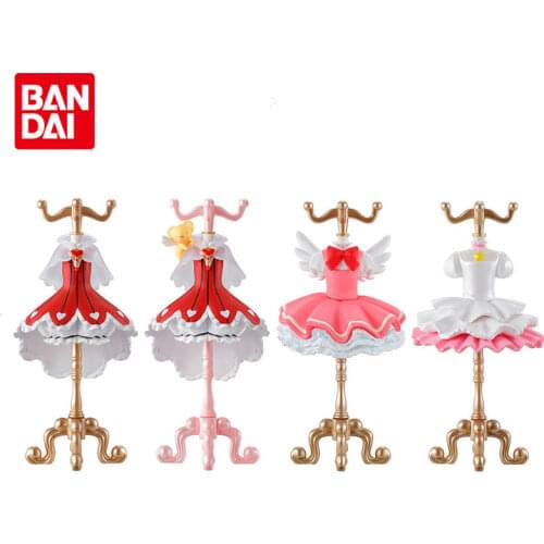 Bandai Genuine Gashapon Cardcaptor Sakura Small Model Jewelry Storage Collect Ornaments Kawaii Anime Action Figure Gacha Toys