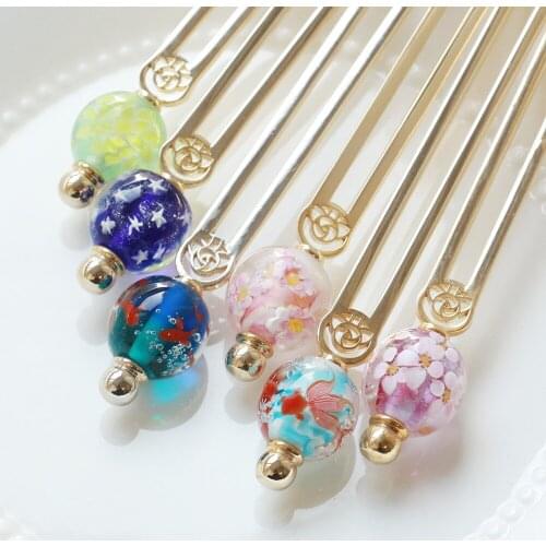 Cosmile japanese style Traditional Hairpin for women Hair Accessories Display Limited Cute cosplay cos Gift C
