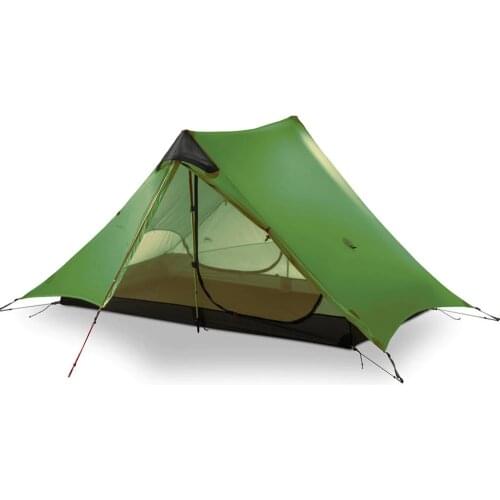 3F UL GEAR 2019 lanshan 2 Rodless Tent 2 Person Professional 15D Silnylon Tent Oudoor Ultralight Camping Tent 3 4 Season tent