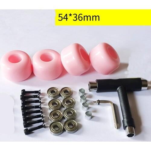 Flash Skateboard Wheel Double Rocker Professional Action Hard Wheel Four Wheel Skateboard Car Line Wheel 100A Stunt Wheel