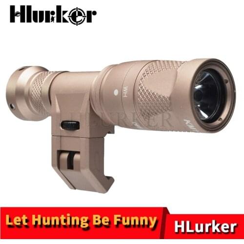 Hlurker Tactical Airsoft AR15 IFM M300V Military Off Side Weapons Flashlight Scout 400 Lumens LED Weapon Light For Hunting