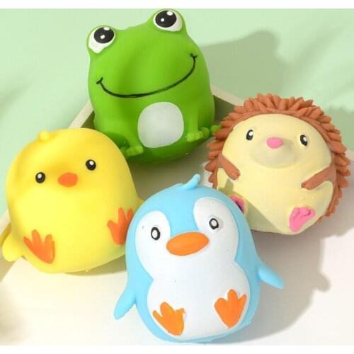 Soft Color Toys Cute Animals Pinch Fun Decompression Toys Soft Sticky Funny Toys Gifts for Adults and Children