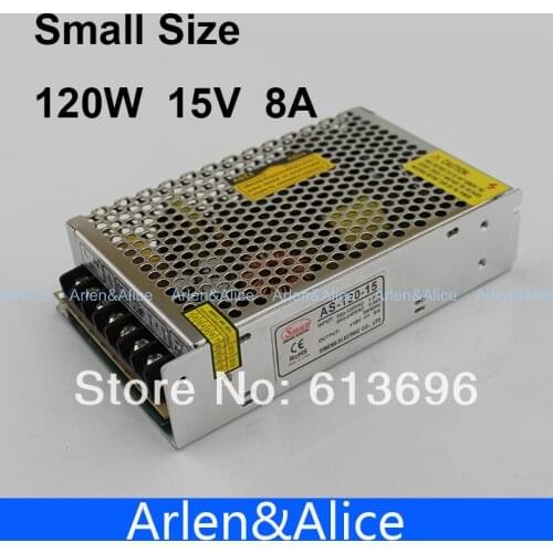120W 15V 8A Small Volume Single Output Switching power supply for LED Strip light smps