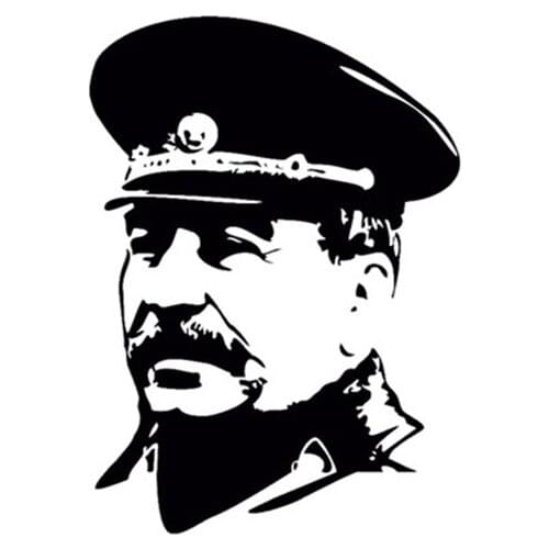 Hot Creativity Car Stickers USSR Stalin In Uniform Bumper Decals Cover Scratch for Motorcycle Car Decals KK 16*12.6cm