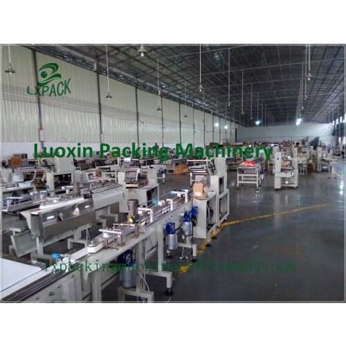 LX-PACK Brand Lowest Factory Price Automatic Continuous Plastic Cup Sealing Machine Automatic Potato Chips Snack Packing Machine