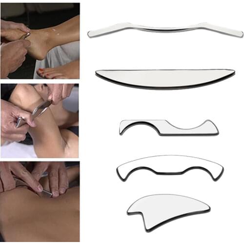 5 Pcs/Set Muscle Fascia Massager Knife Body Gua Sha Kneading Chinese Style Physical Health Care Tools Pressure Therapy
