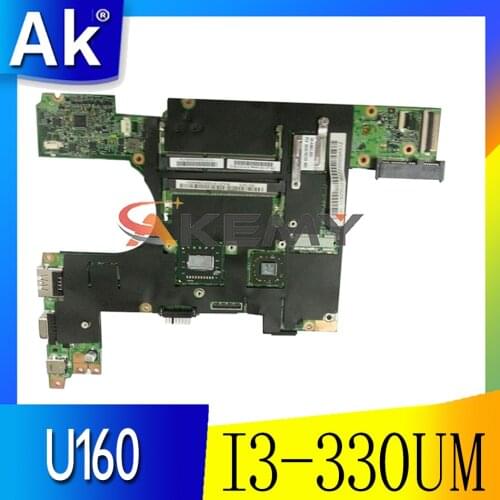 Laptop motherboard For LENOVO Ideapad U160 Mainboard 09938-1 I3-330UM HM55