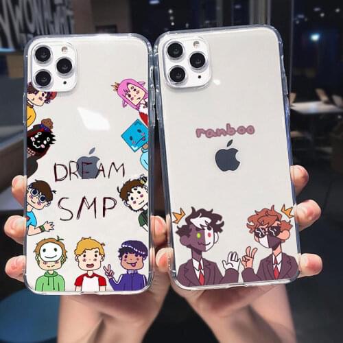 Cute Dream Smp transparent Phone Case For iPhone 11 12 Pro Max 13 Mini X XR XS MAX 7 8 Plus 6 SE 2020 Soft silicone Cover Fundas