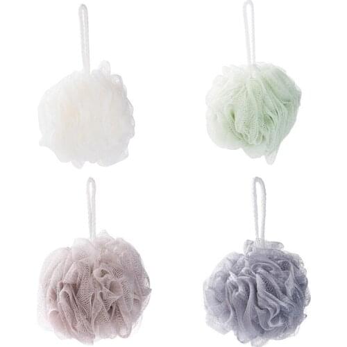 Loofah Bath Ball Mesh Sponge 1 PC Milk Shower Accessories Bathroom Supplies PE Bath Flower Super Soft