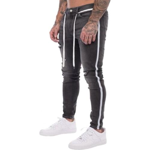 Men Jeans Summer Fashion Skinny Skin-friendly Cotton Blend Stretch Denim Pants for Daily Wear 2021 джинсы для мужчин