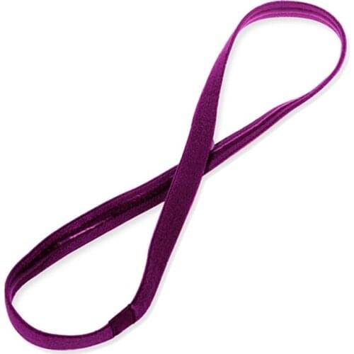 E56D Non-Slip Elastic Headband Sport Headbands for Women Thin Sport Headbands Suitable for Yoga, Running (Multi-Color)