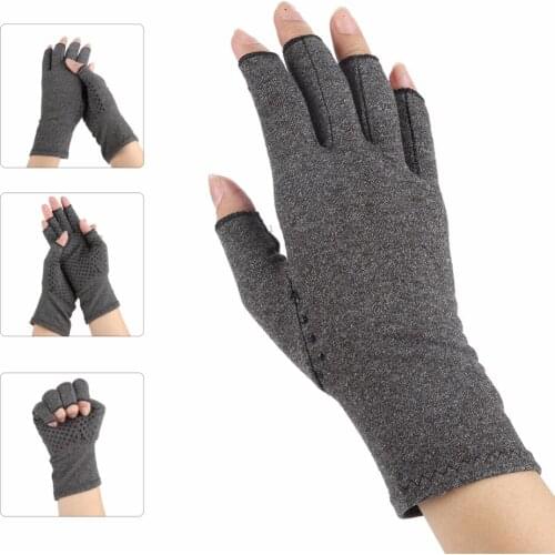 1 Pairs Particles Compression Therapy Gloves Rehabilitation Training Gloves Anti Arthritis Rheumatoid Hand Pain Relief Gloves