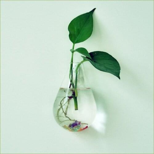 Waterdrop ing Flower Vase Bottle Terrarium Candle Holder Centerpiece DIY