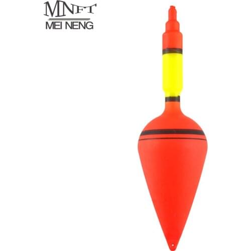 MNFT 50Pcs/Lot Bright Color Fishing Floats Bobbers Ball Float 13*3.5cm Sea Fishing Float Big Belly Shape Vertical Buoy