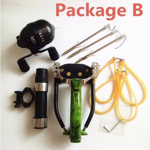 Powerful Full Set Sling Shot Strong Slingshot Fishing Compound Bow Catch Fish Hunting Fishing Slingshot Shooting Catapult Arrow