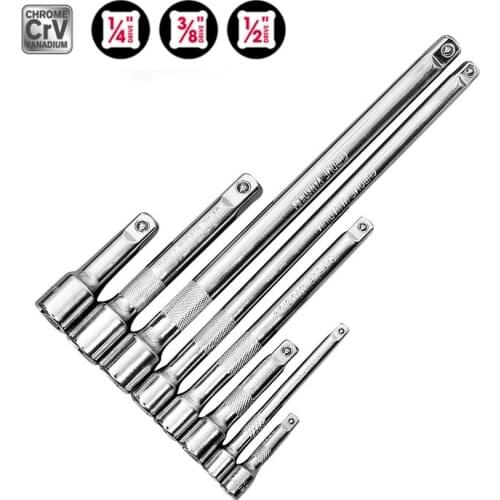 1Pc 2" 3" 4" 5" 6" 10" Long Extension Bar 1/4 3/8 1/2 Drive Ratchet Socket Extender Hand Adjustment Tool Extension Socket Drive