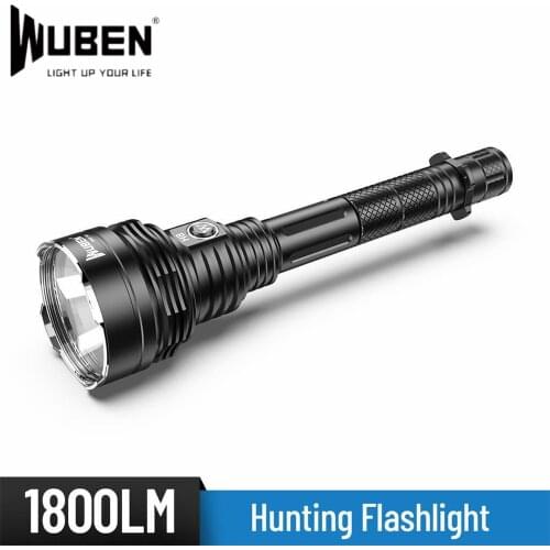 WUBEN H8 Tactical Flashlight CREE XHP35 1800LM Throw 1000 Meters Waterproof LED Flashlight by18650 Battery for Campping Hunting
